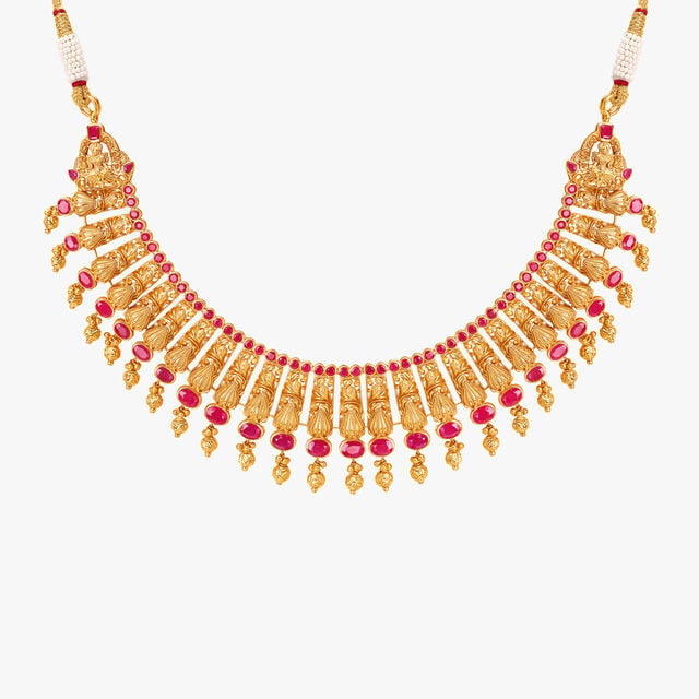 Regal Charm Gold Necklace Set 2