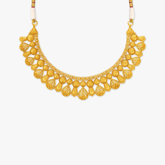 Tanishq 22 Karat Gold Necklace Set for Women 2