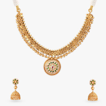 Timeless Elegance Gold Necklace Set