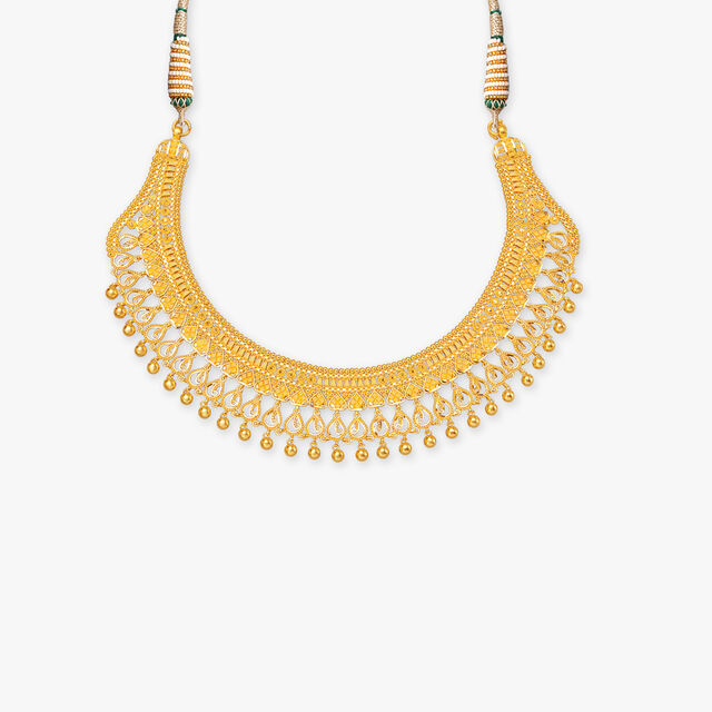 Tanishq 22 Karat Gold Necklace Set for Women 2