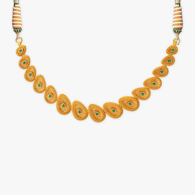 Tanishq 22KT Gold Necklace Set 2