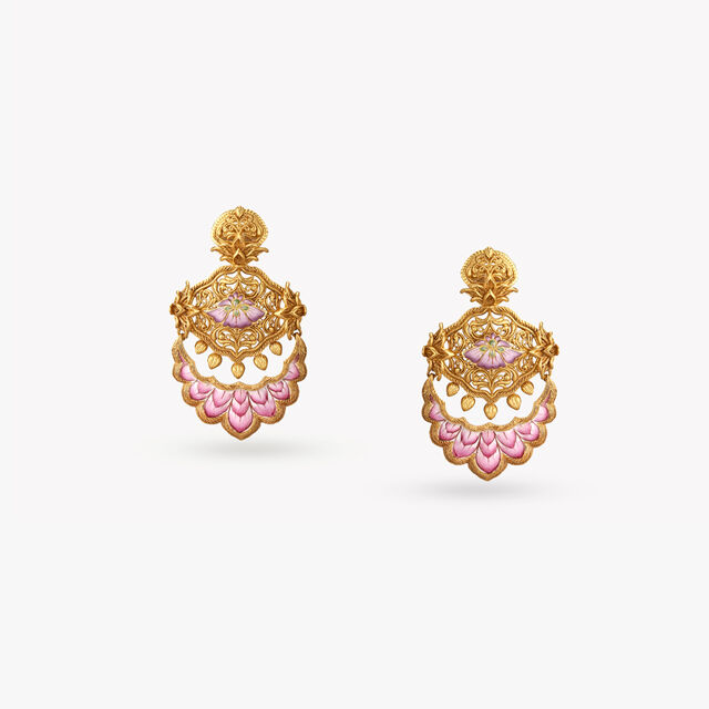 Lotus Pond Gold Necklace Set 4