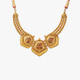 Filigree Play of Light Gold Necklace Set 3