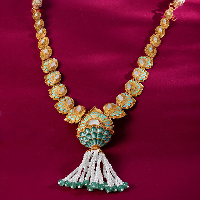 Lariat Luxe Gold Necklace Set 