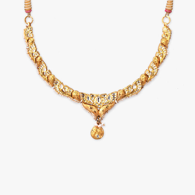 Royal Tiara Gold Necklace Set 3
