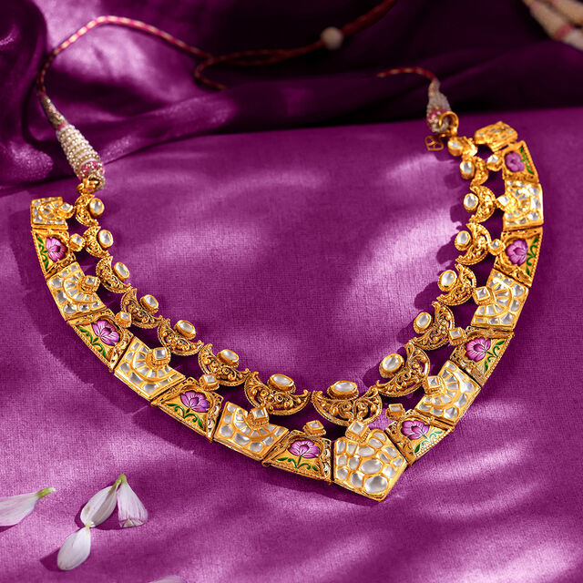 Regal Allure Gold Necklace Set 