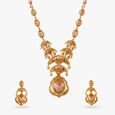 Tanishq 22 Karat Gold Necklace Set for Women 