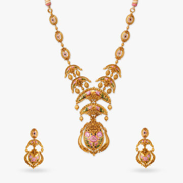 Tanishq 22 Karat Gold Necklace Set for Women