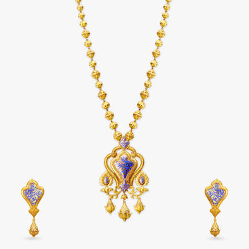 Tanishq 22KT Gold Necklace Set