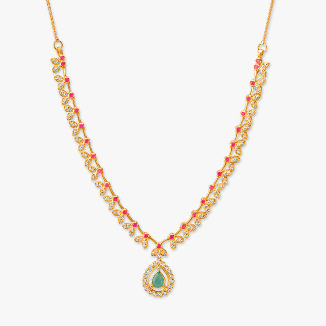 Royal Blossom Open Polki Necklace Set 2
