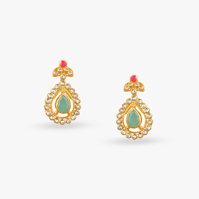 Royal Blossom Open Polki Necklace Set 3