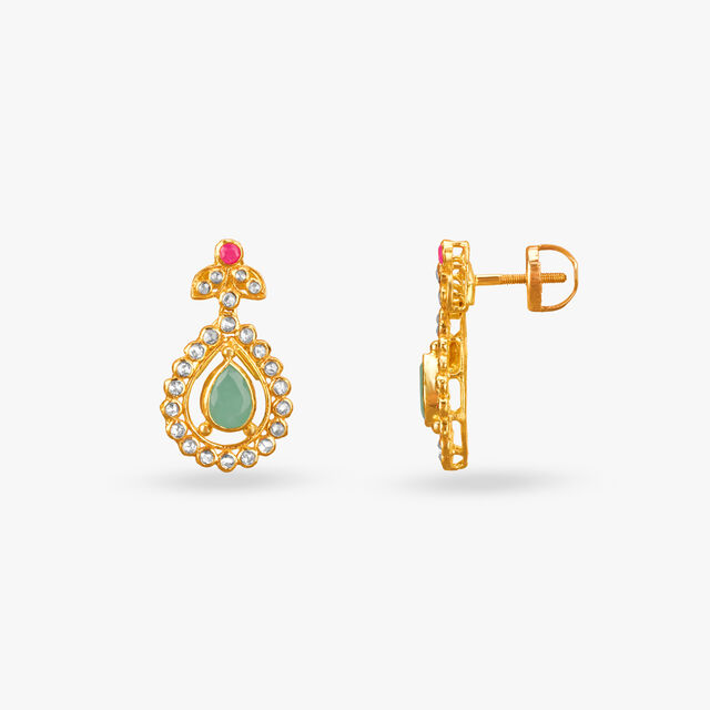 Royal Blossom Open Polki Necklace Set 4