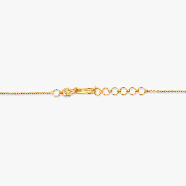 Petal Glimmer Gold Open Polki Necklace Set 3