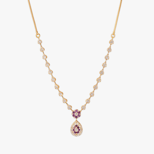 Tanishq 22KT Gold Necklace Set 2