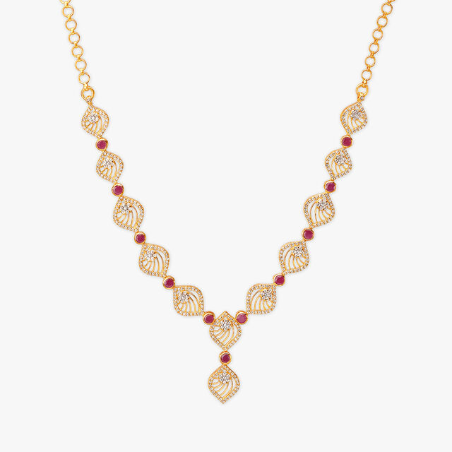 Tanishq 22KT Gold Necklace Set 2