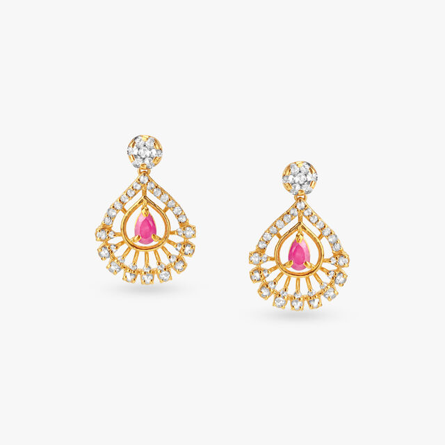 Pretty Halo Open Polki Gold Necklace Set 4
