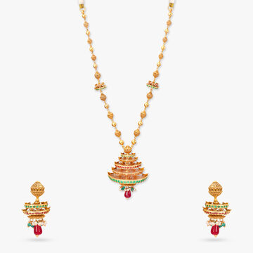 Sacred Spark Gold Necklace set
