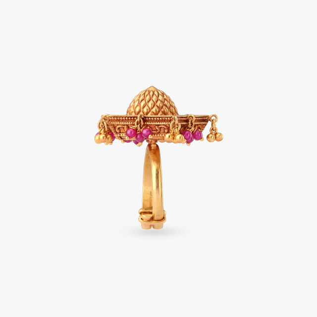 Mandala Flame Gold Ring