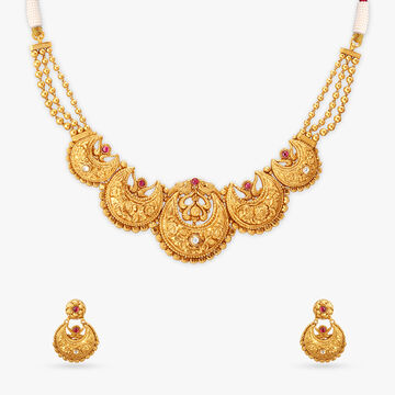 Tanishq 22KT Gold Necklace Set