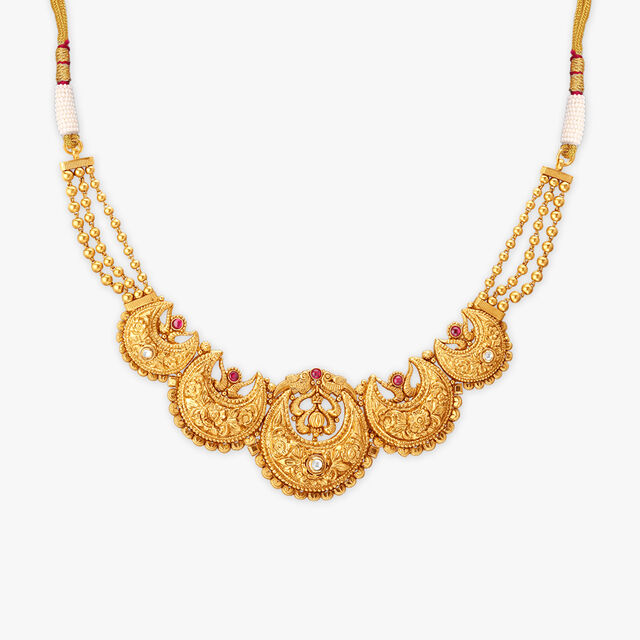 Tanishq 22KT Gold Necklace Set 2