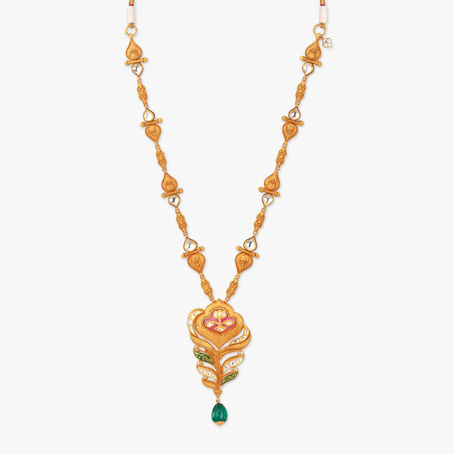 Floral Vines Gold Necklace Set 2