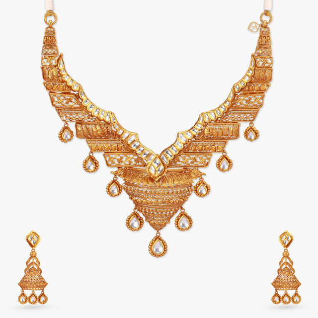 Arches of Eternity Gold Necklace Set 