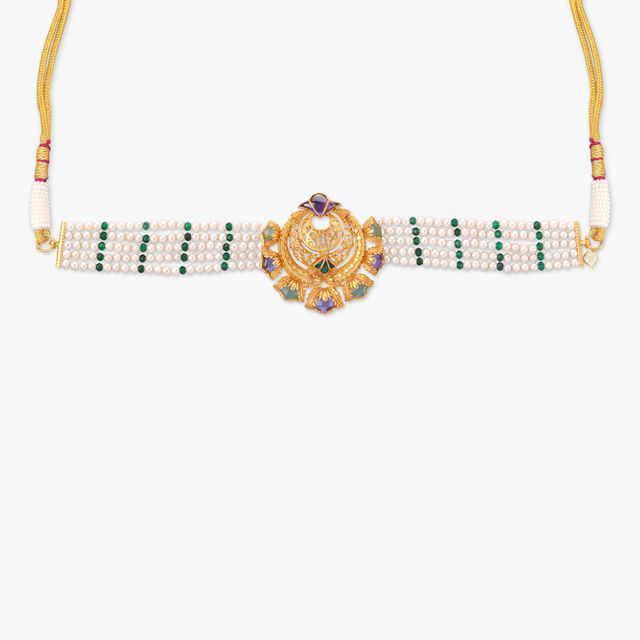 Poppy Bloom Gold Necklace Set 2