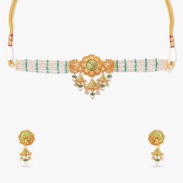 Wings of the Sky Gold Necklace Set