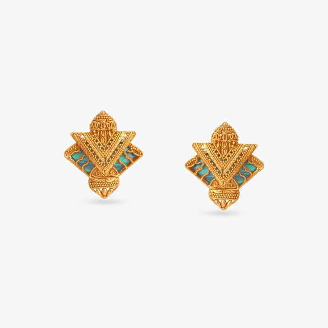 Bejewelled Path Gold Necklace Set 3