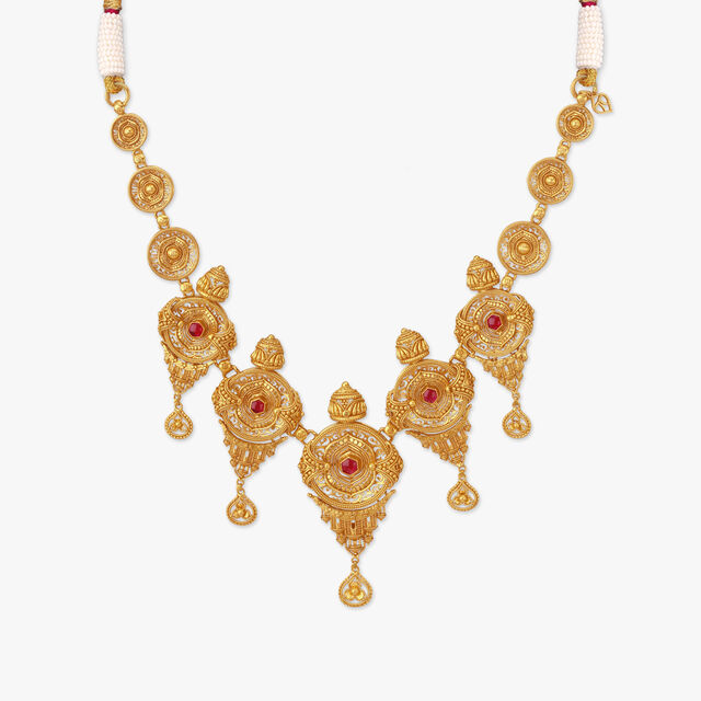 Surreal Palatial Gold Necklace Set 2