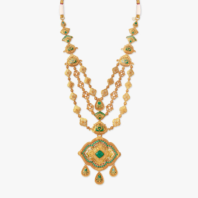Canopied Forests Gold Necklace Set 2
