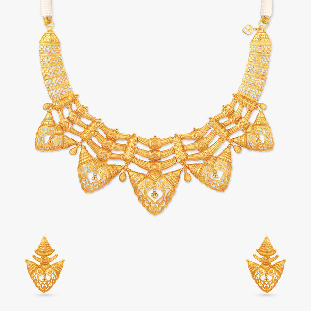 Mystical Heaven Gold Necklace Set 