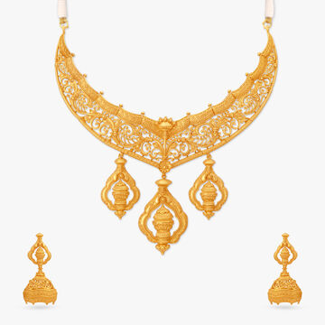 Enchanted Blossom Gold Necklace Set