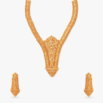 Sanctum of Petals Gold Necklace Set