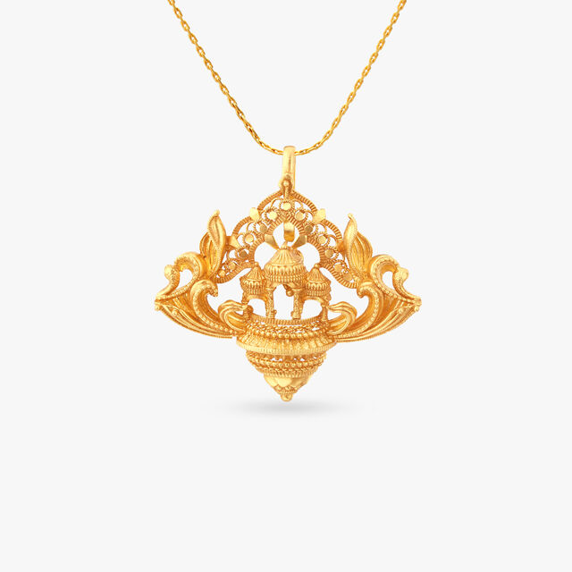 Ethereal Mountain Gold Necklace Set 3