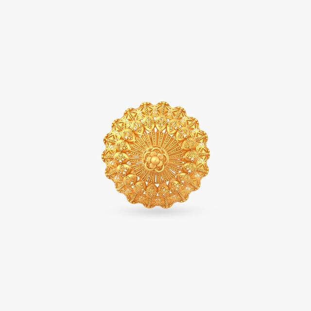 Celestial Blossom Gold Ring 2