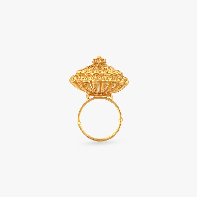 Celestial Blossom Gold Ring 4