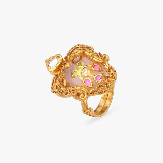 Majestic Bird Gold Ring 