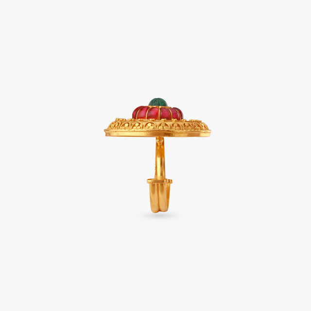 Palatial Dome Gold Ring 3