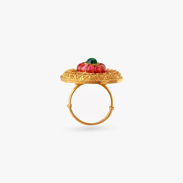 Palatial Dome Gold Ring 4