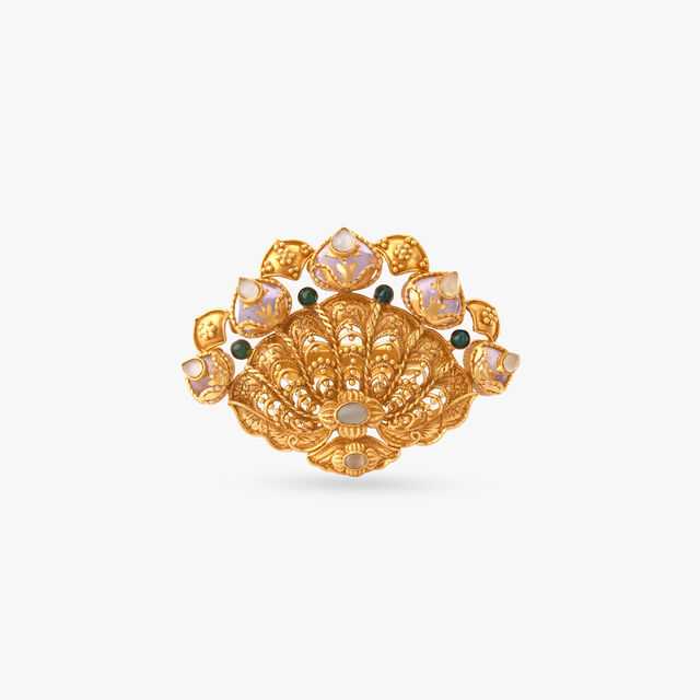 Regal Lotus Gold Ring 2