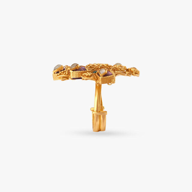 Regal Lotus Gold Ring 3