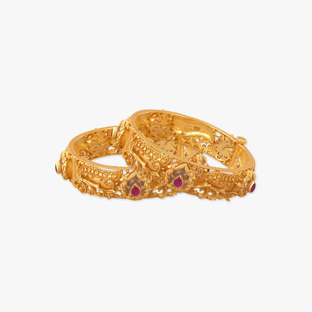 Regal Vine Gold Bangles