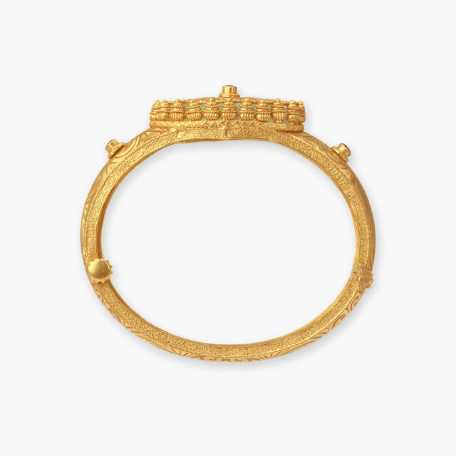 Mystic Dome Gold Bangle
