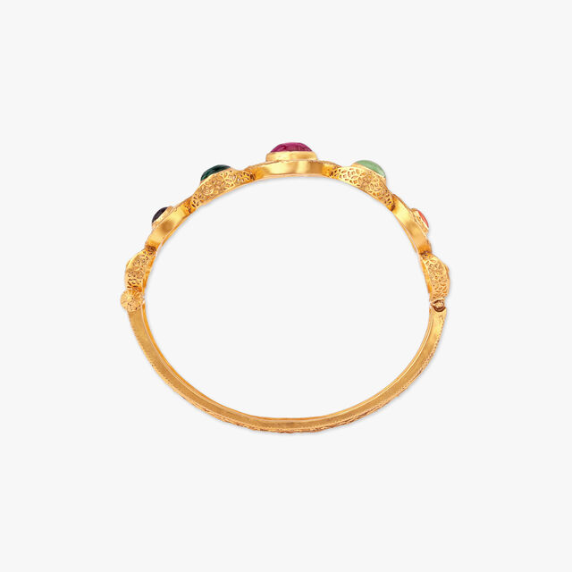 Orbit of Seven Gold Bangle