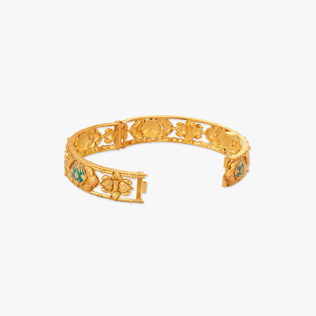 Cosmic Elegance Gold Bangles 2
