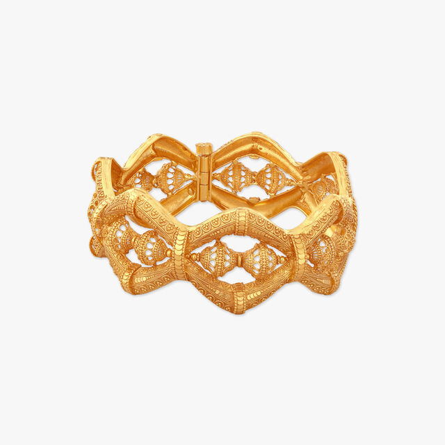 Crescents of Symphony Gold Bangle 
