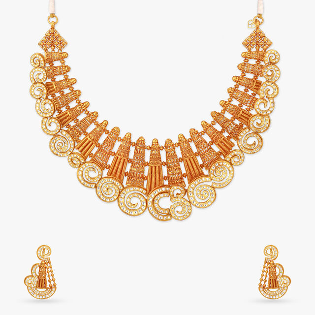 Palace in the Sky Gold Necklace Set 