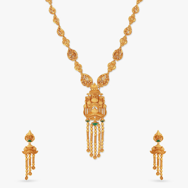 Golden Monasteries Gold Necklace Set 