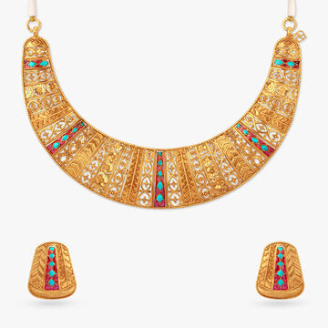 Timeless Foliage Gold Necklace Set